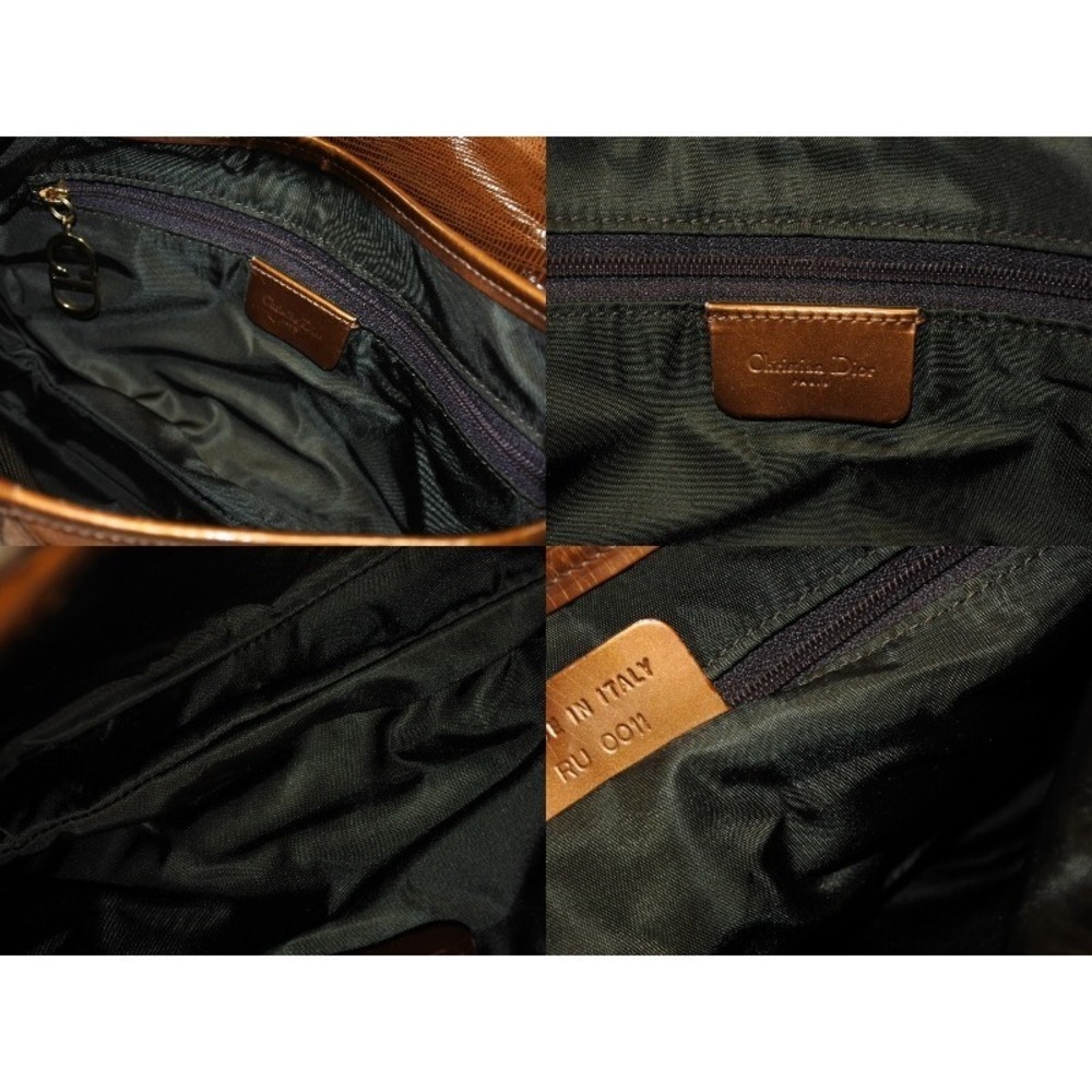 Christian Dior Saddle Bag brown lizard leather - Picture 10 of 10